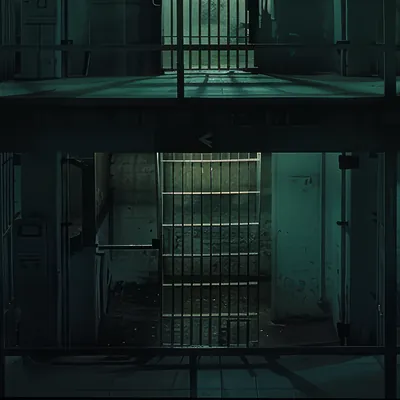 A cela Cellblock North da Prison Island